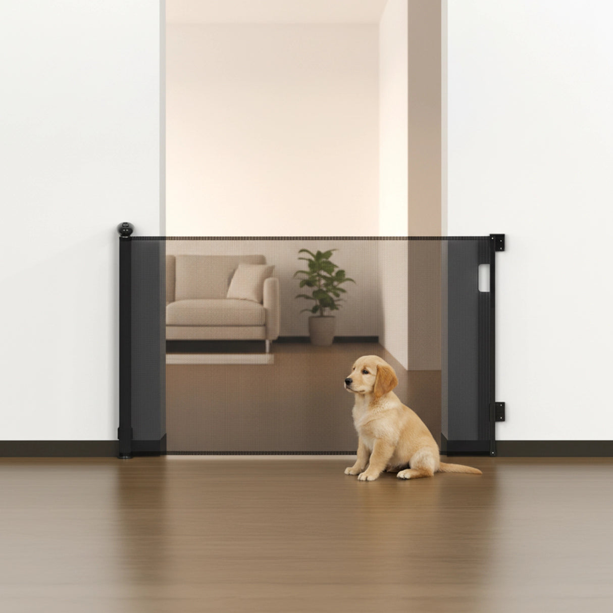 Retractable Baby Safety Fence Pet Stair Gate Barrier for Kids Dog Cat 3M