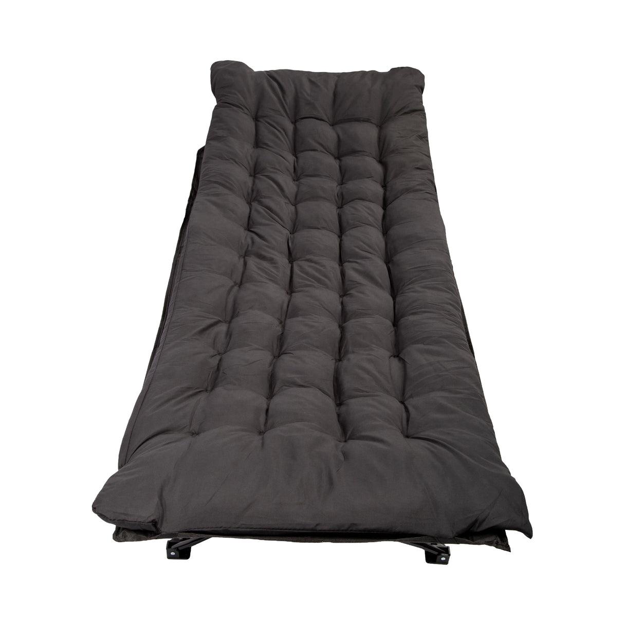 Camping Bed Elevated Cot with Mattress Foldable Outdoor Adult Sleeping