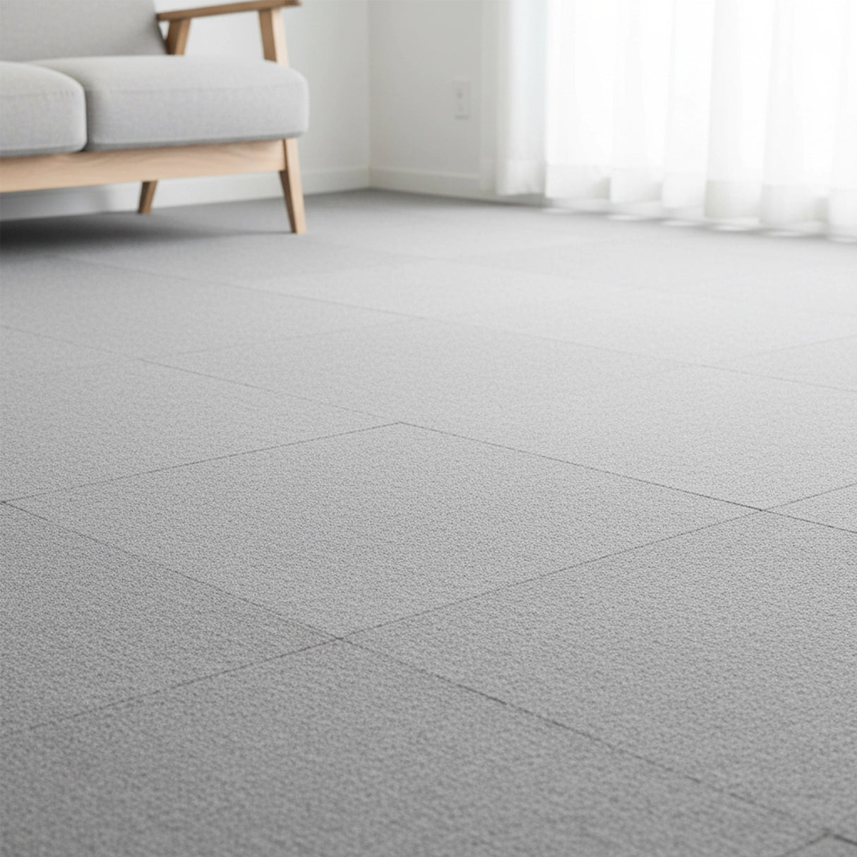 5m² Light Grey Carpet Tiles Set – Commercial & Domestic Flooring for Office, Retail, Home