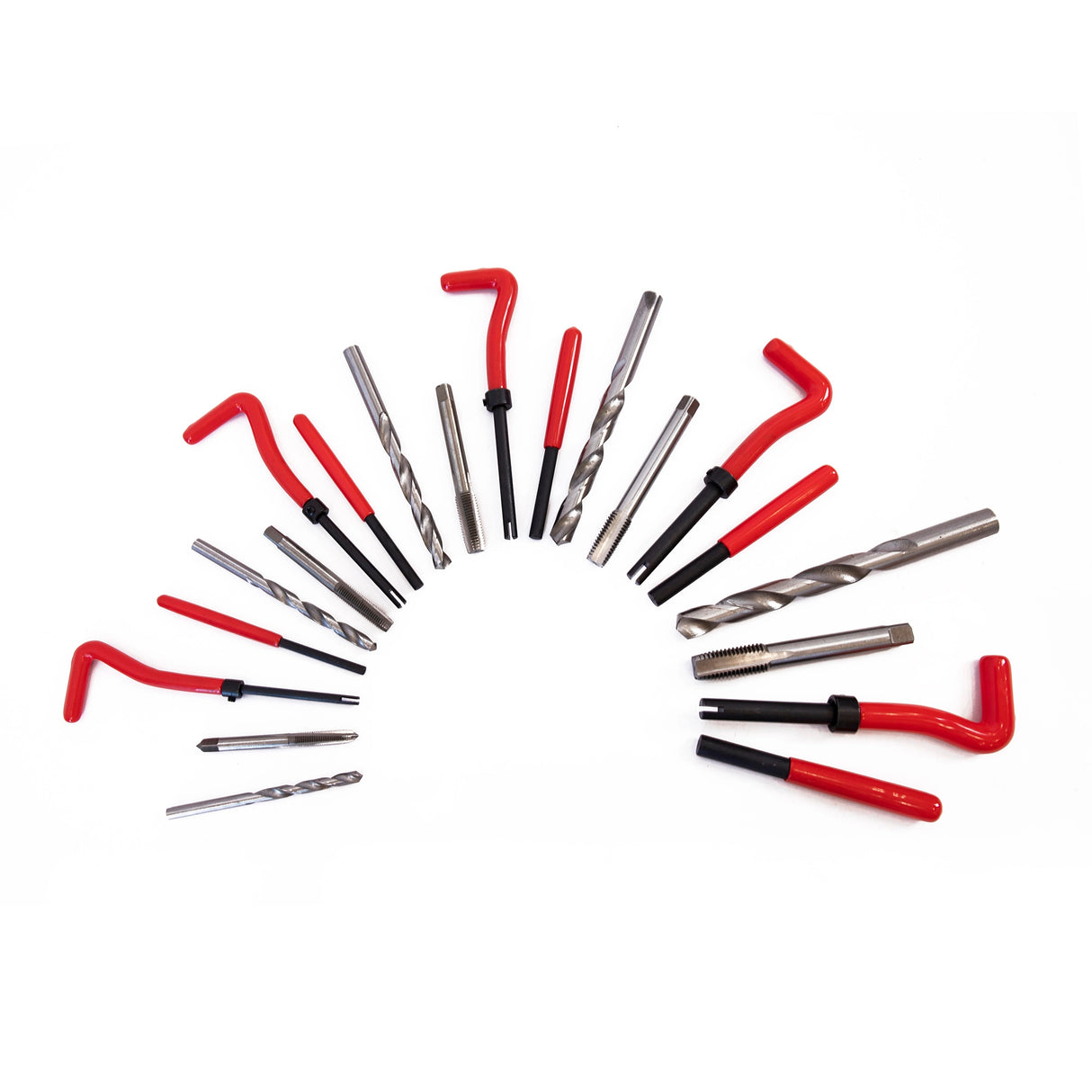 131pc Helicoil-Type Thread Repair Kit – Metric Insert Tool Set for Damaged Threads