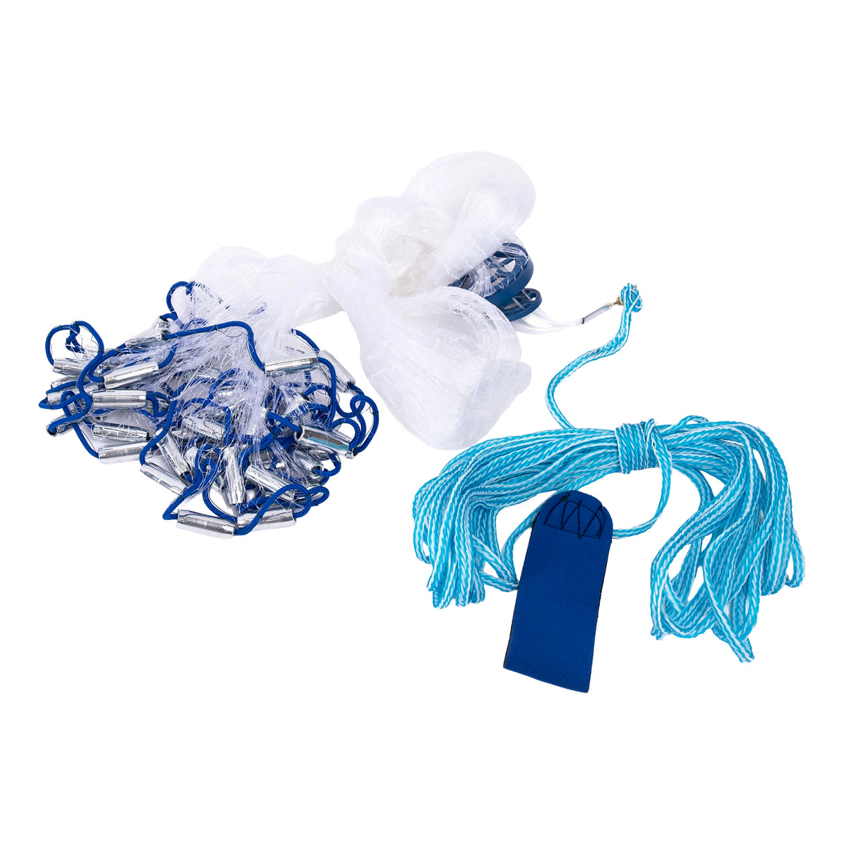 3m Nylon Fishing Cast Net – Quick Throw Mesh with Chain Weights & Drawstring