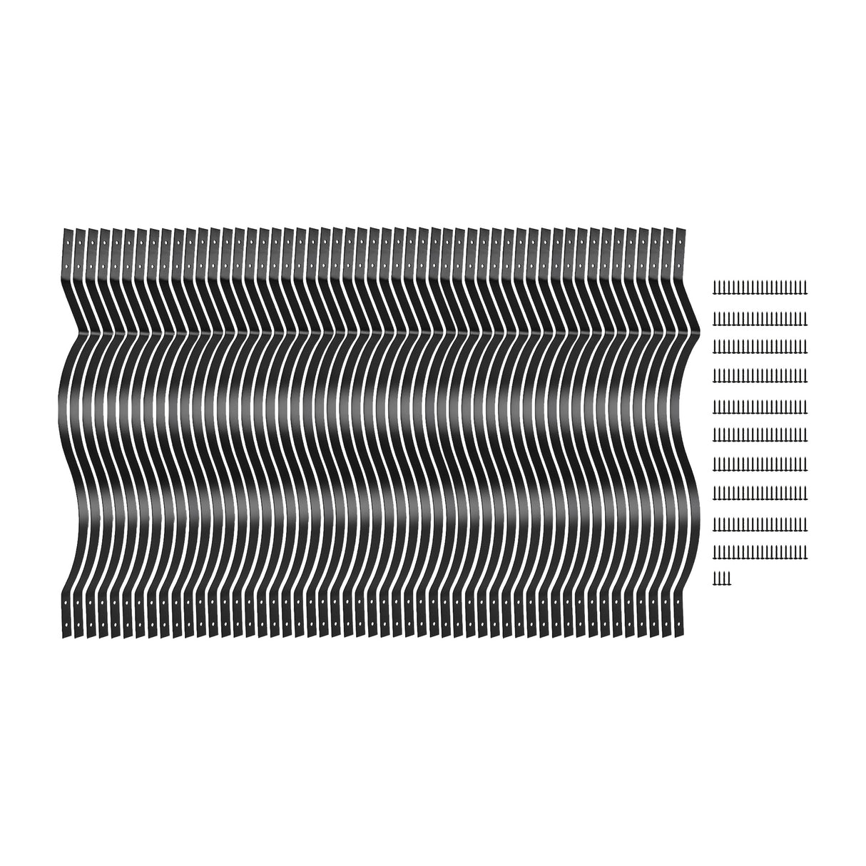 51 Pack 82cm Metal Deck Balusters – Iron Stair Railing Spindles for Outdoor & Indoor Use