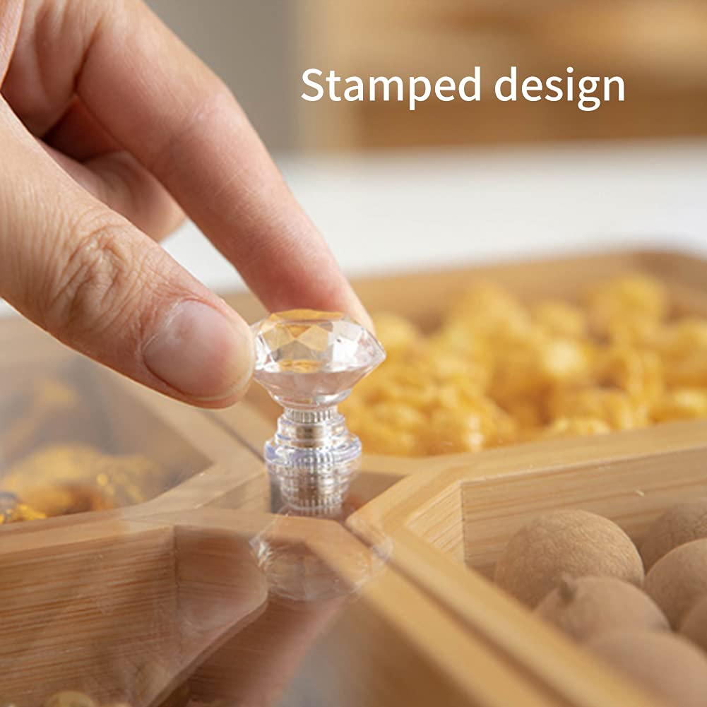 Square Bamboo Snack Serving Tray – Eco-Friendly Platter for Fruit, Cheese & Appetisers