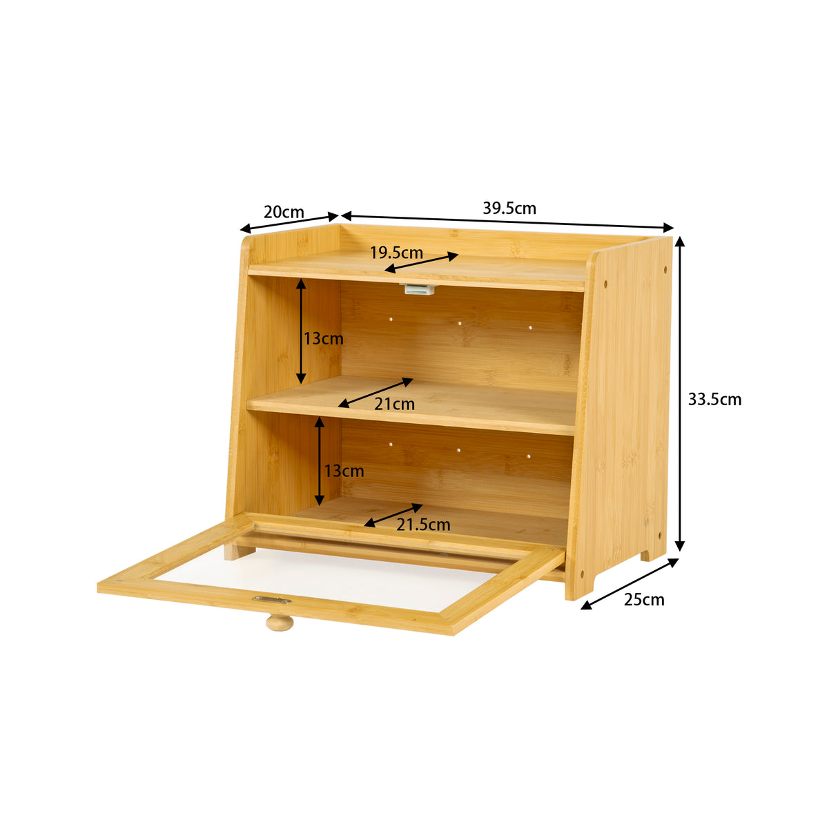 Enclosed Bread Box – Large Kitchen Countertop Bread Storage Container for Freshness & Organisation