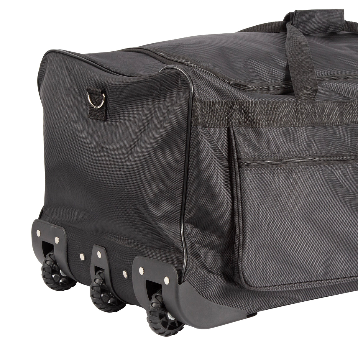 Large Black Wheeled Travel Duffle Bag – Rolling Luggage Trolley