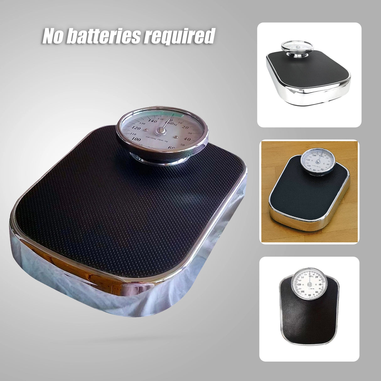 Medical Style Bathroom Scales – Large Analogue Dial, Heavy-Duty Mechanical Scale