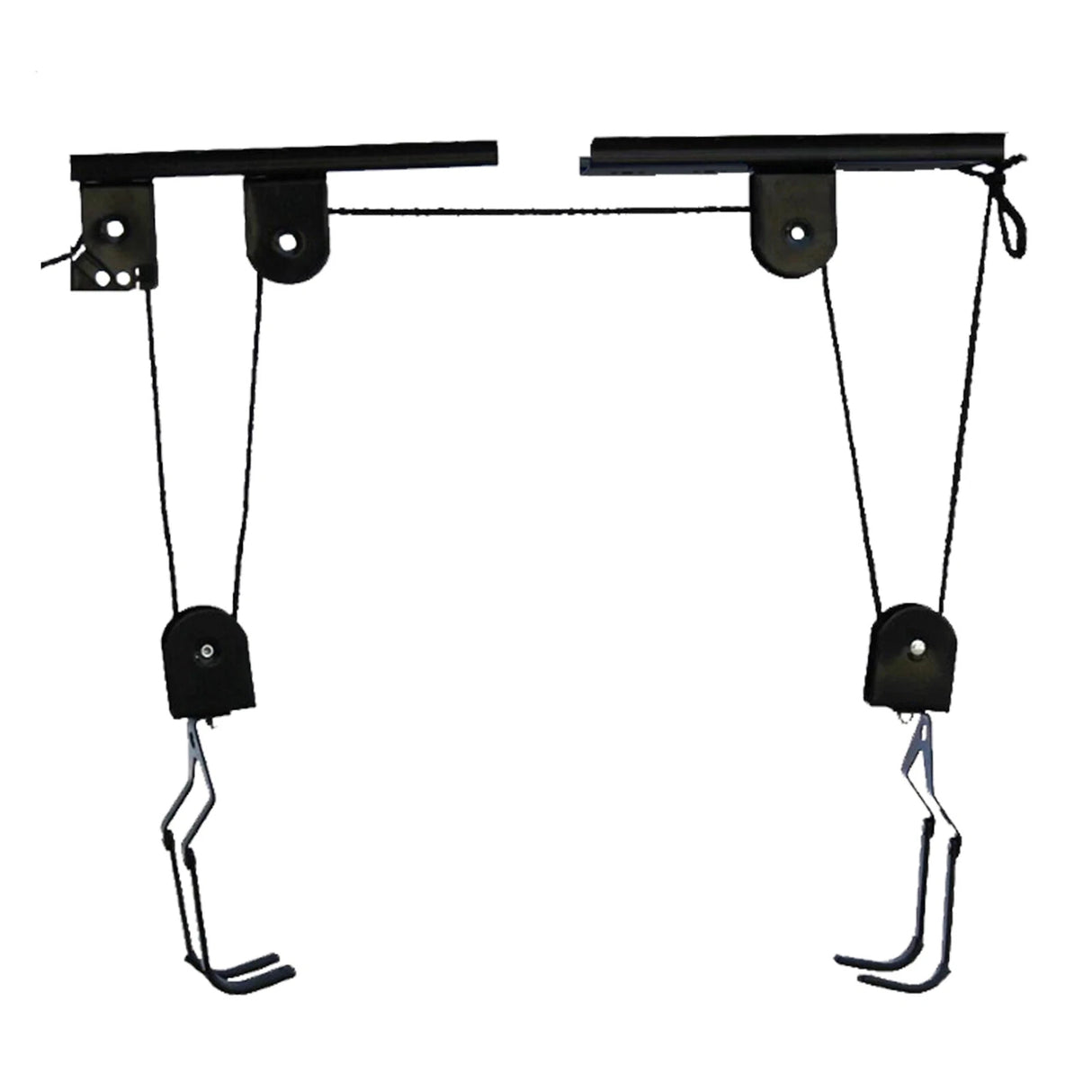 Heavy Duty Bike Hoist Pulley Lift – Garage Ceiling Bicycle Storage Rack w/ Lock