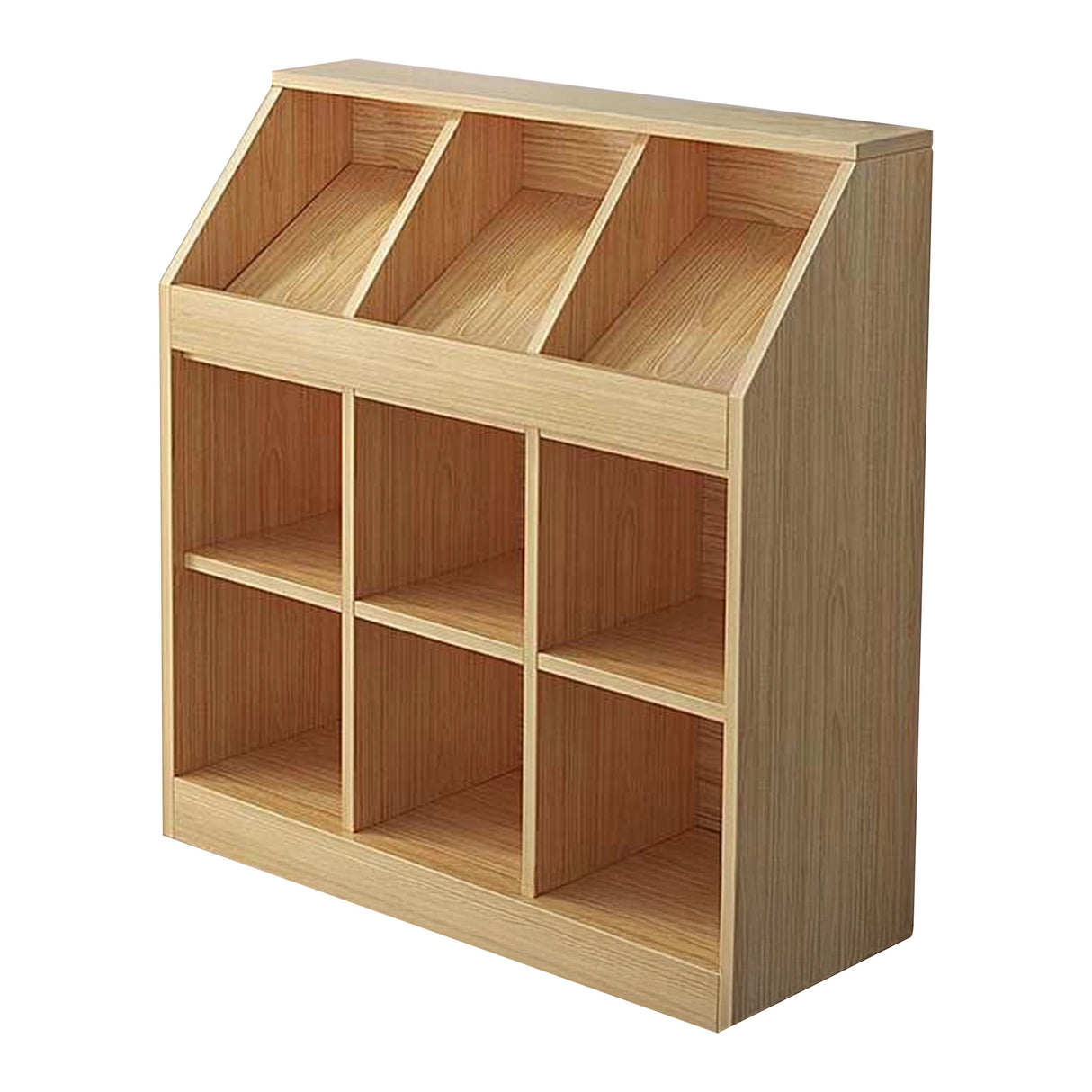 Slanted Top Bookcase Bookshelf Classroom Storage Cabinet