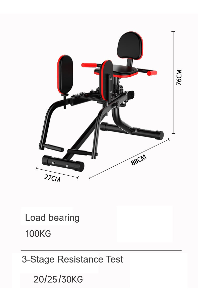 Hip Abductor Machine Glute & Thigh Trainer for Home Gym Workouts