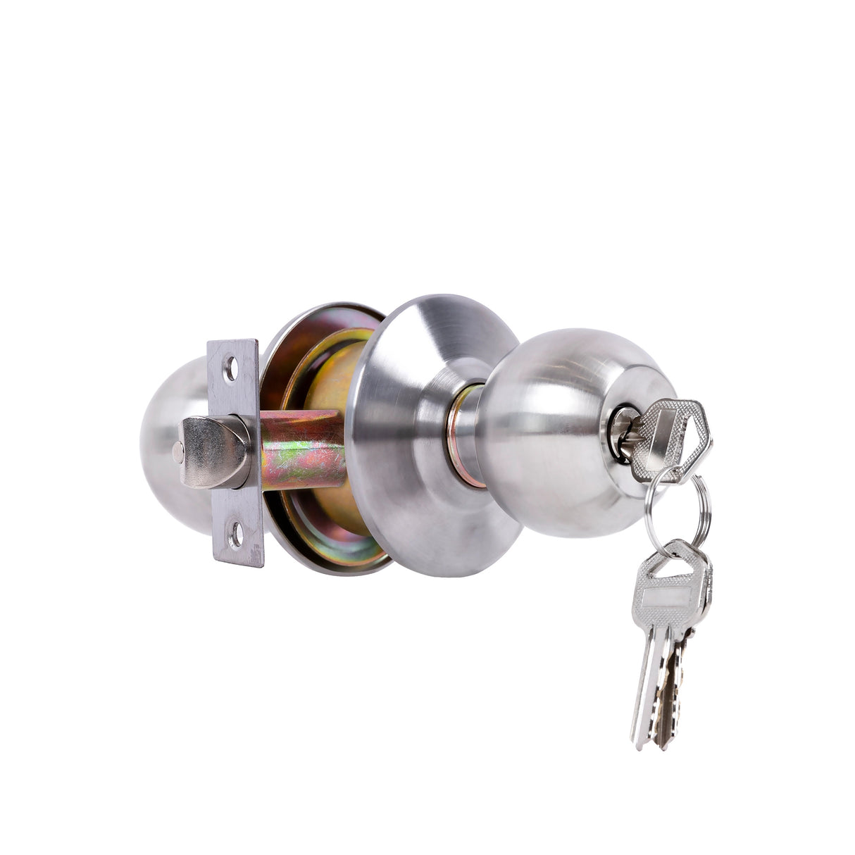 Round Door Lock Knob Set for Internal and Entry Doors