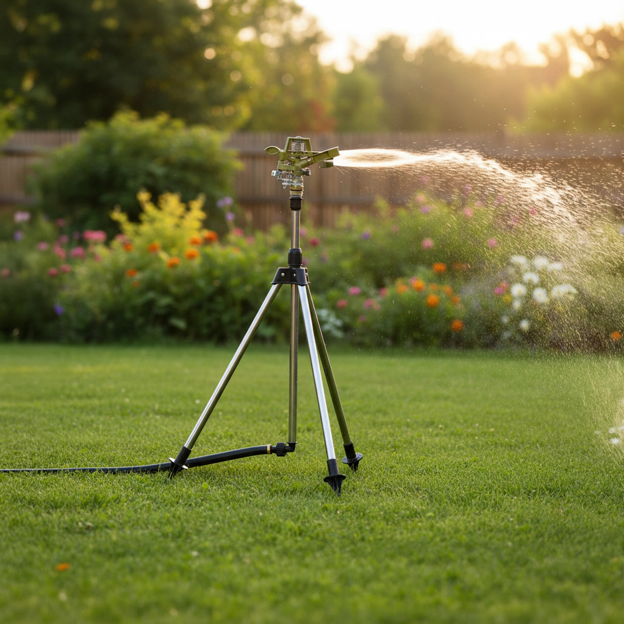 Tripod Rotating Sprinkler Automatic Irrigation Garden Watering