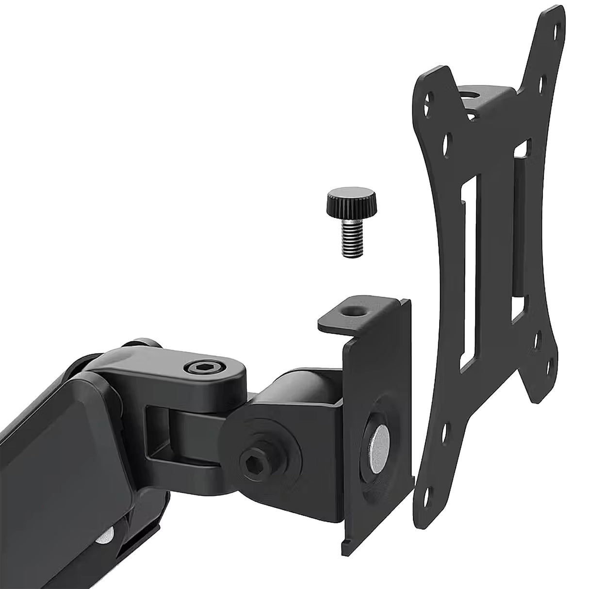 Dual Arm Monitor Desk Mount Bracket Spring Assisted 17–32 Inch Full Motion