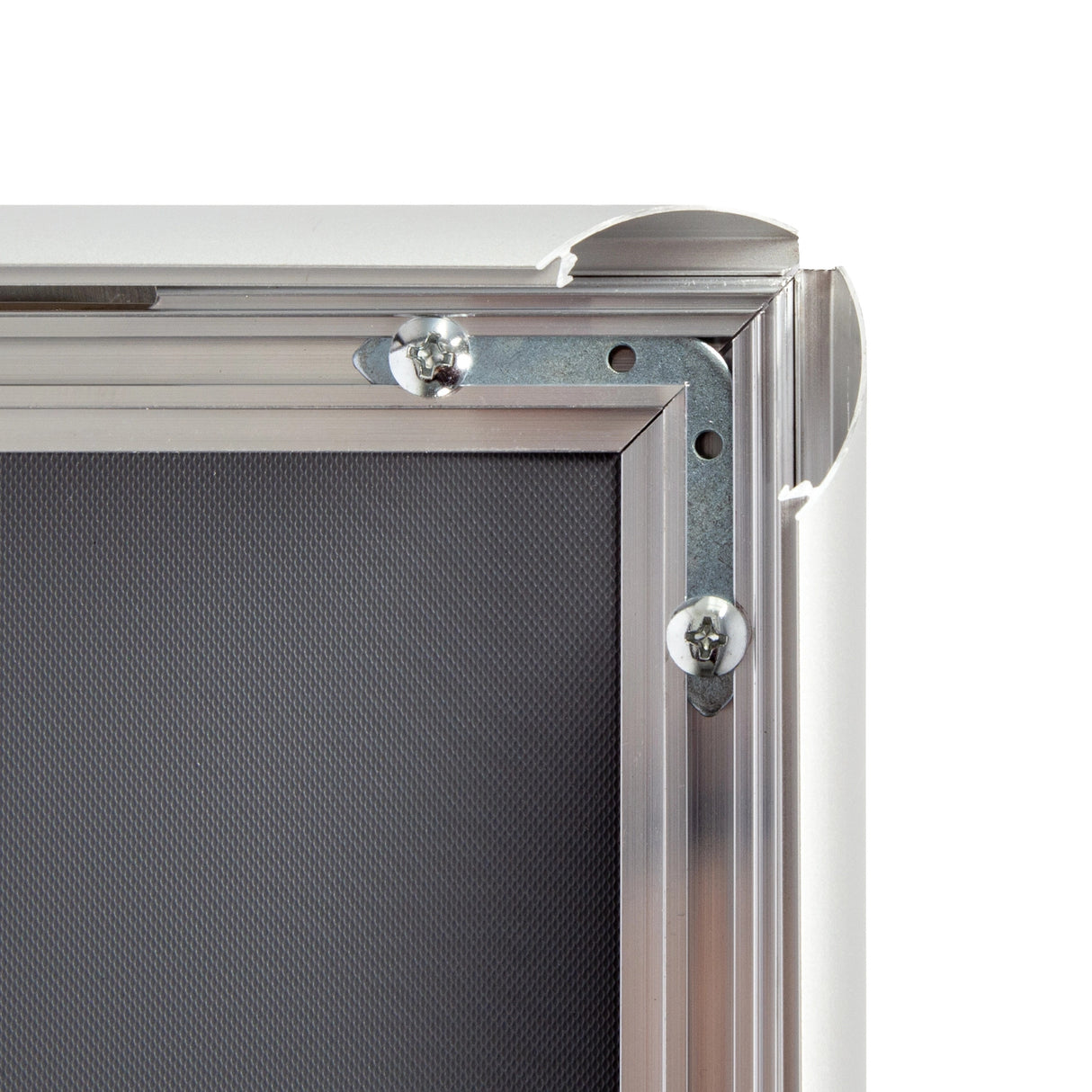 A0 2pc Aluminium Snap Poster Frame Wall Mount Sign Holder Silver