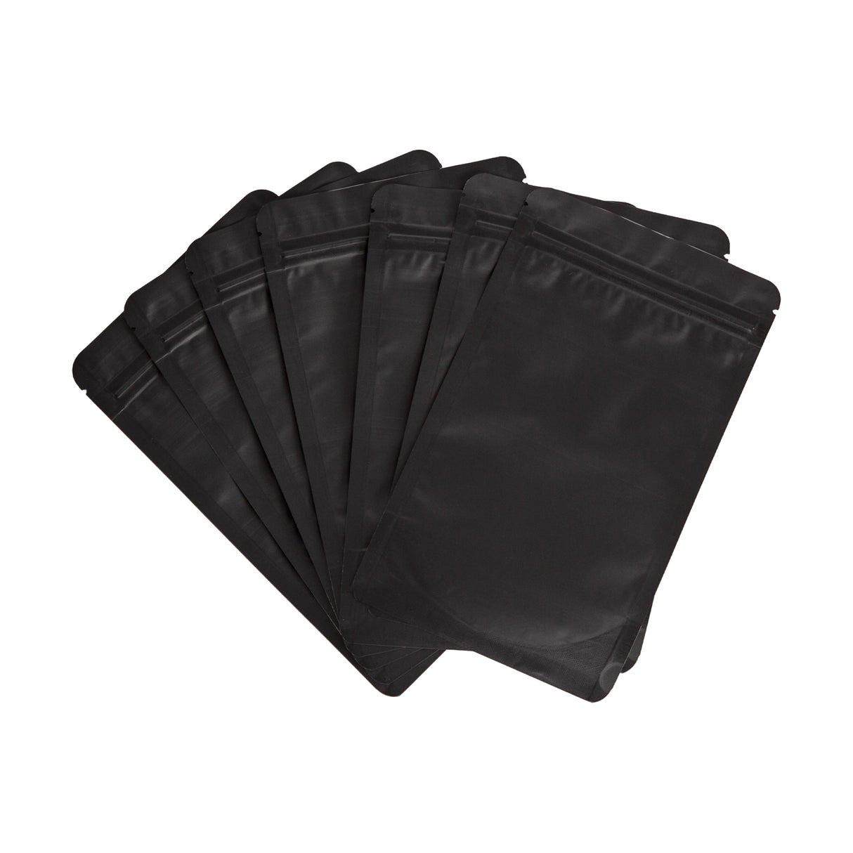 Black Aluminium Mylar Foil Stand Up Pouch 100pcs