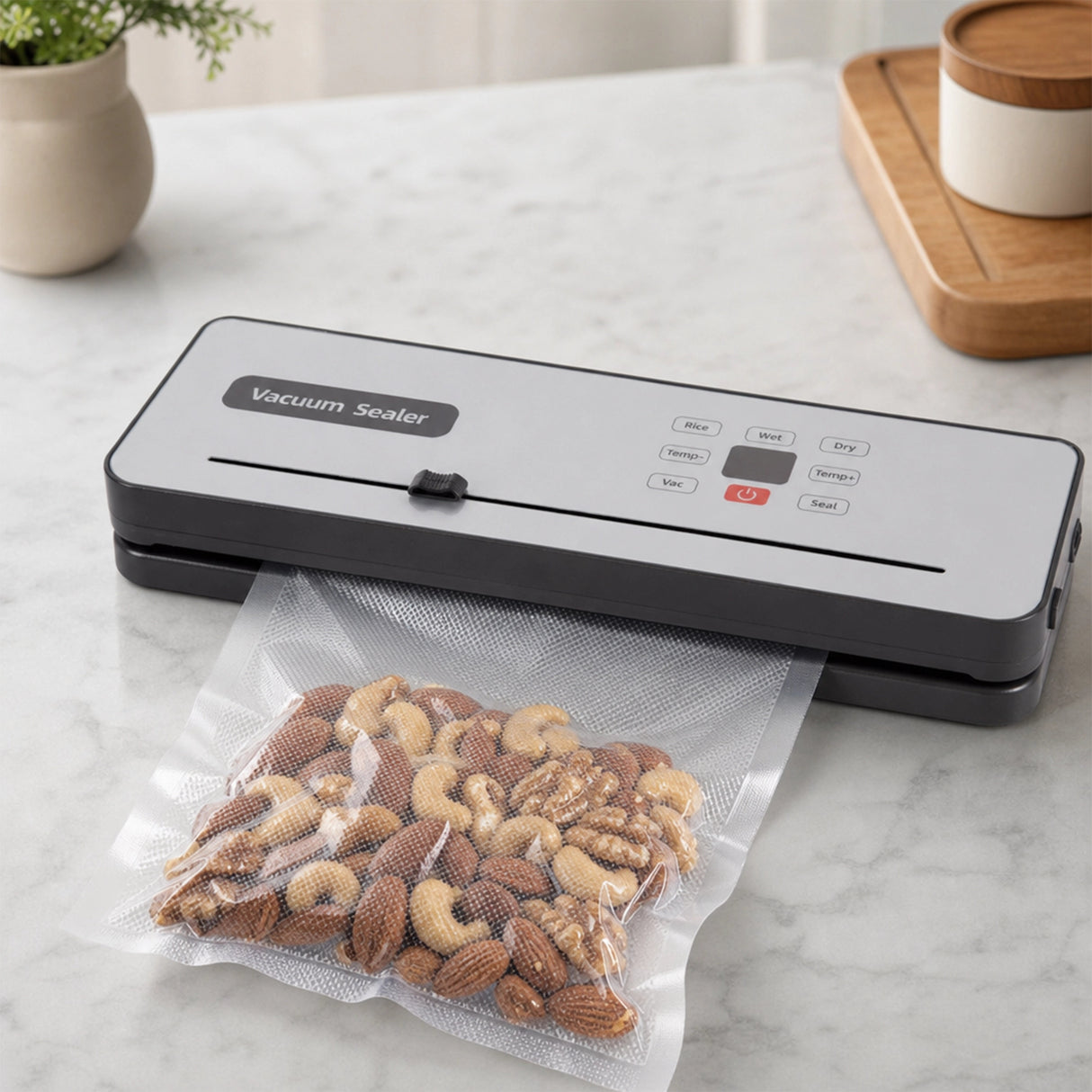 Cordless Food Vacuum Sealer Machine Dry Wet 30 Bags