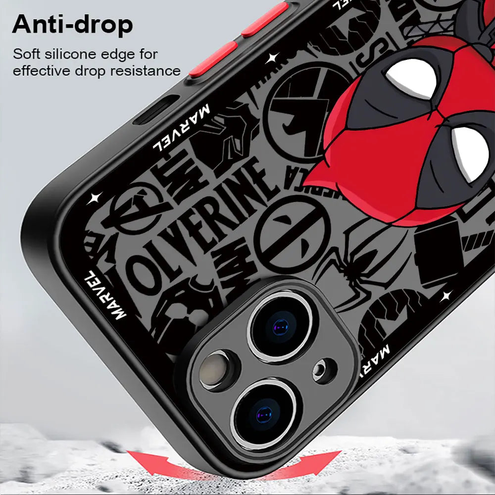 Luxury Phone Case for Xiaomi Redmi 9T 10C K40 Pro A2 10 12 5G A1Plus 12C 10A 9A 9C 9 Marvel Captain America Groot Deadpool Cover