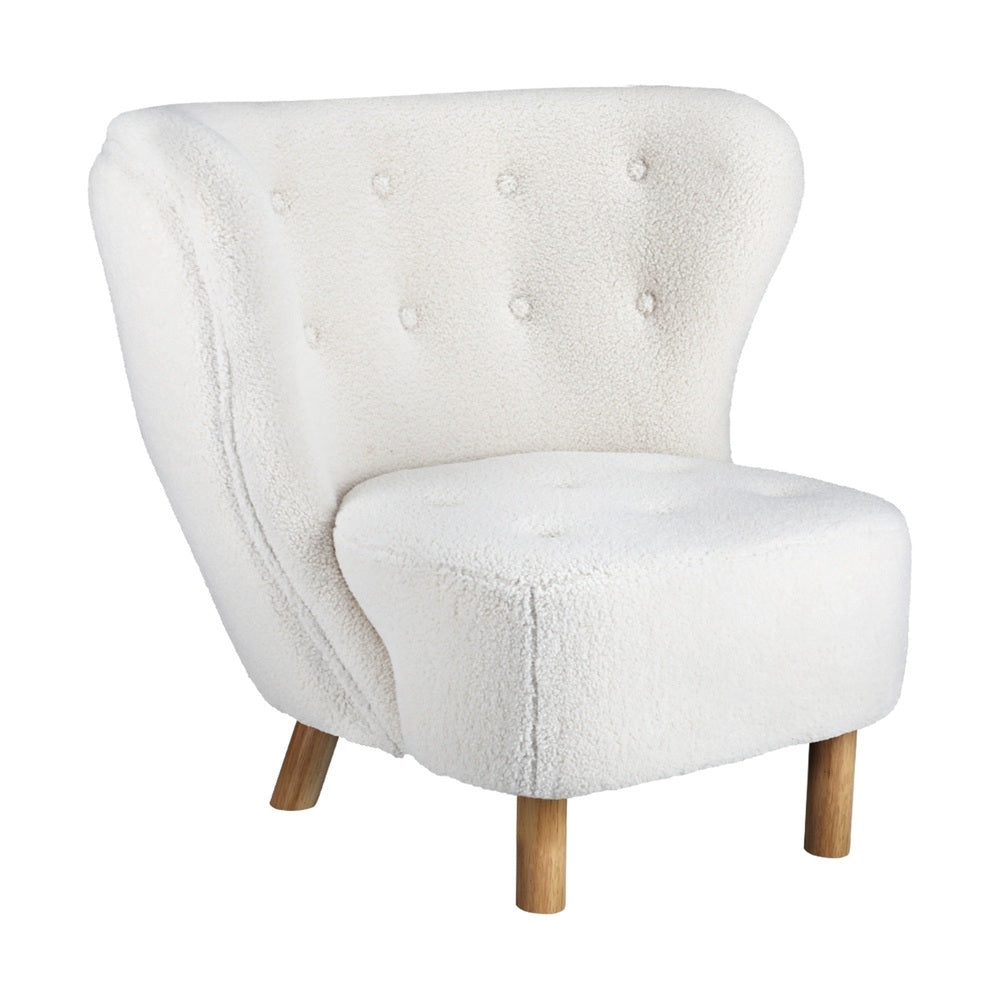 Oikiture Armchair Accent Couches Sofa White