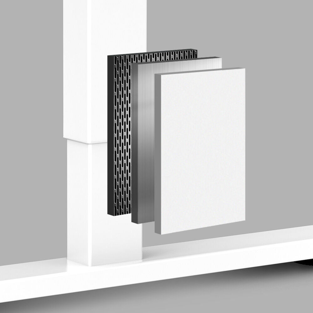 FORTIA Electric Sit To Stand Up Standing Desk, 120x60cm, Height Adjustable, 40kg Rated, White