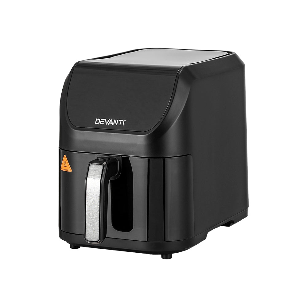 Devanti 5L Touchscreen Air Fryer with 1500W Power and Automatic Cooking Modes