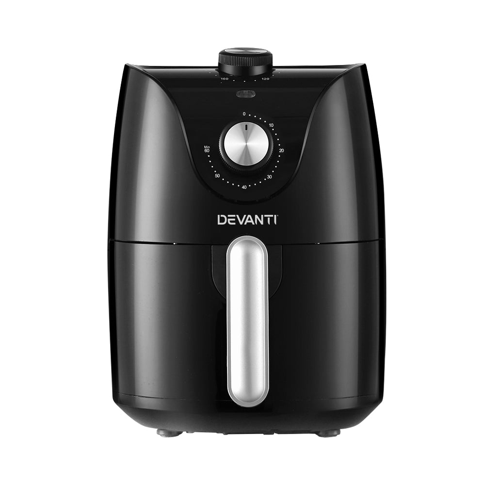 Devanti 2.5L Healthy Air Fryer with Knob Control