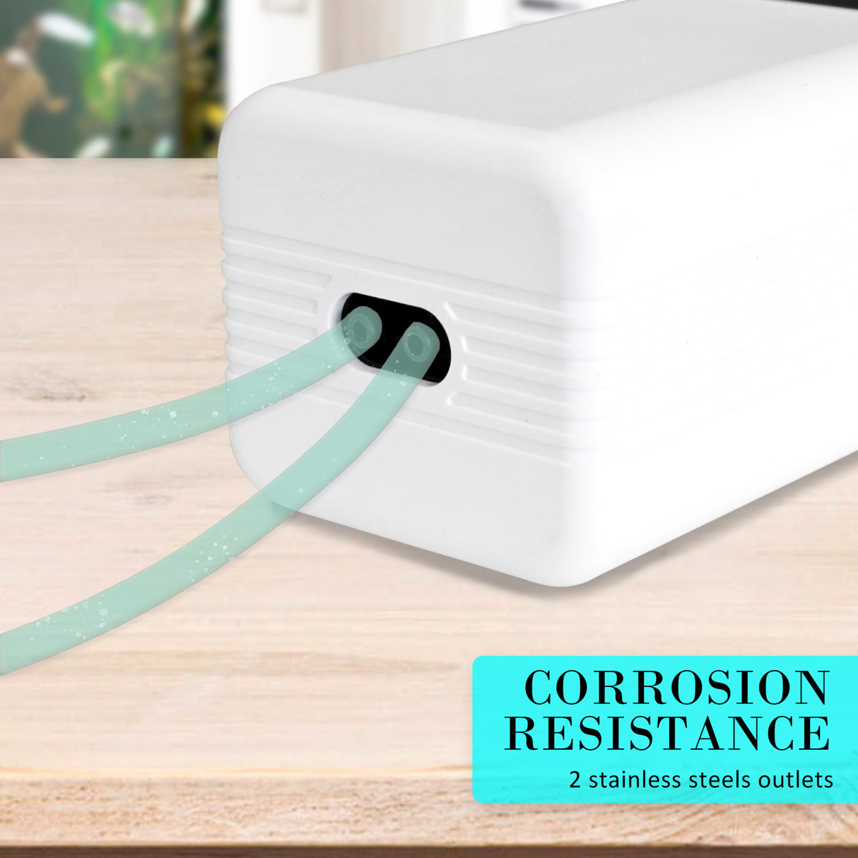 2 Outlet 180L/H 4W Aquarium Air Pump