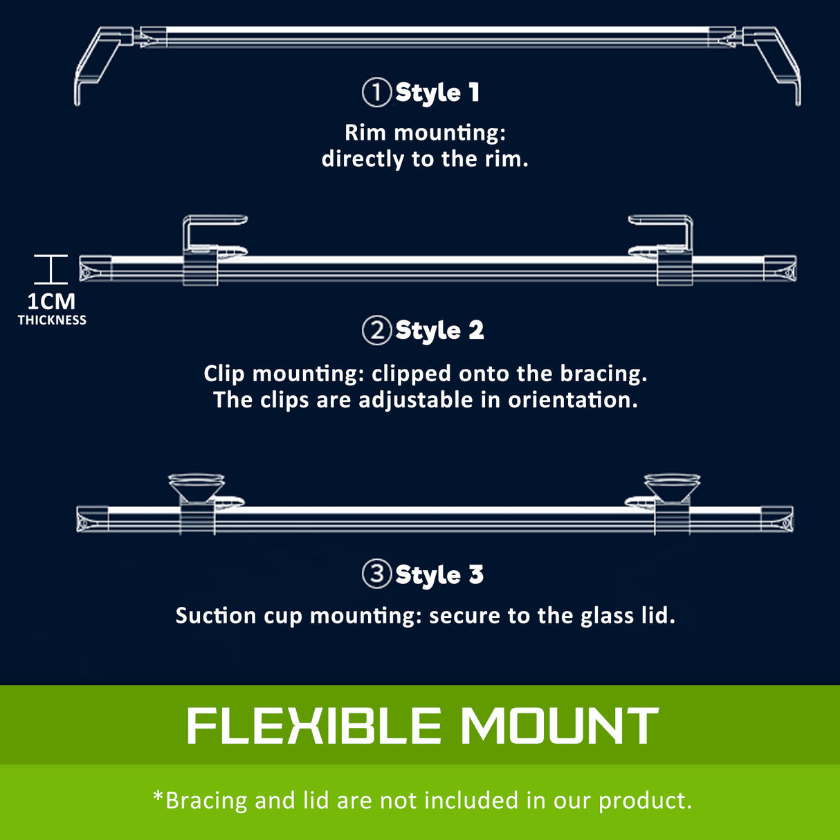 39L Starfire Glass Aquarium Fish Tank