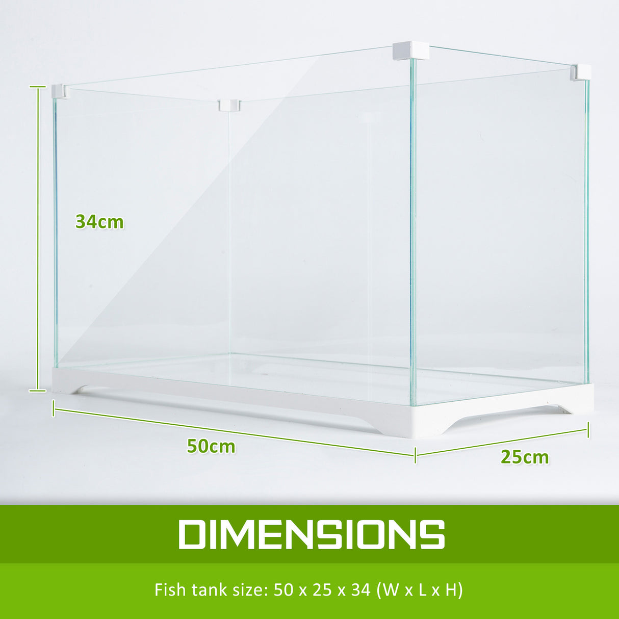 39L Starfire Glass Aquarium Fish Tank