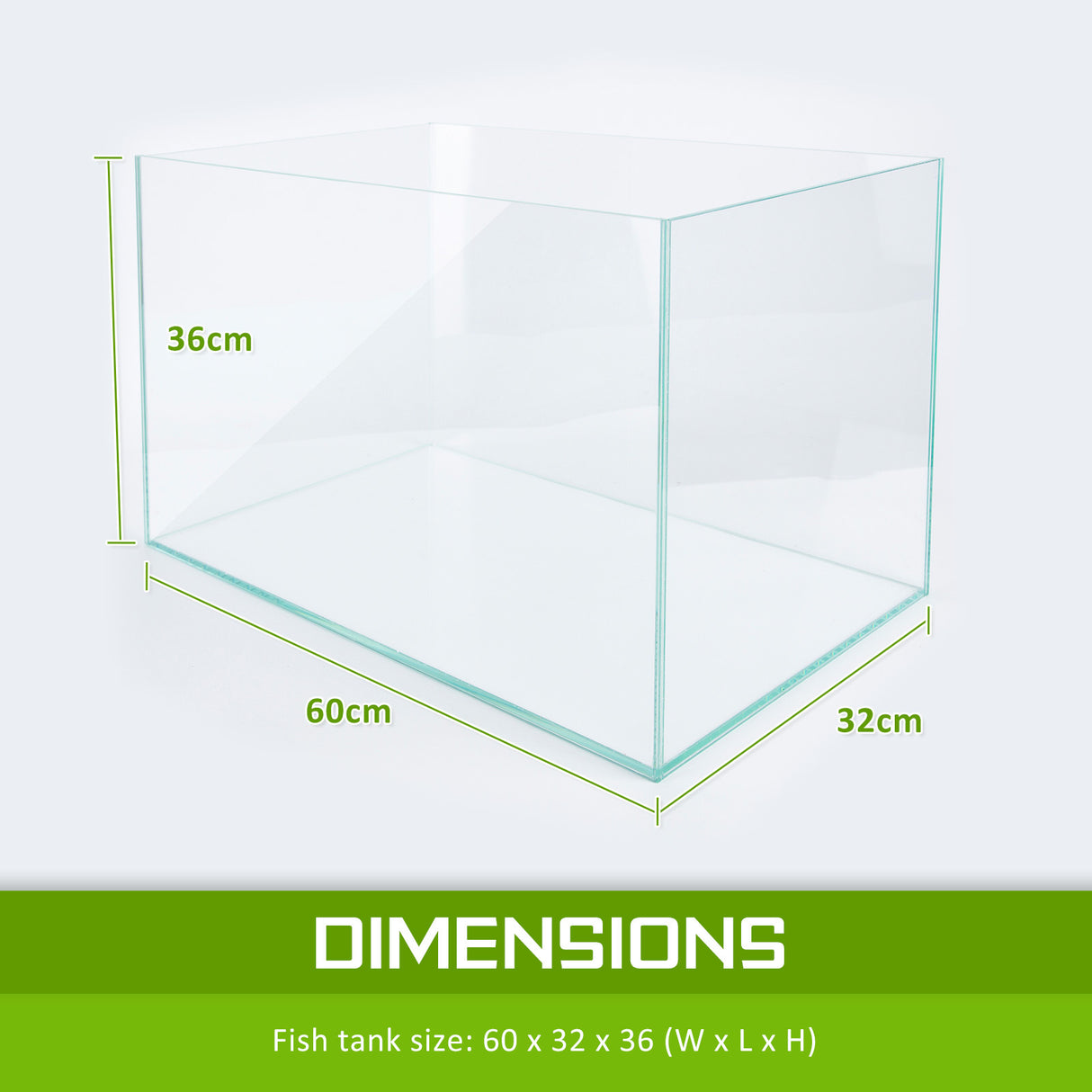 70L Starfire Glass Aquarium Fish Tank