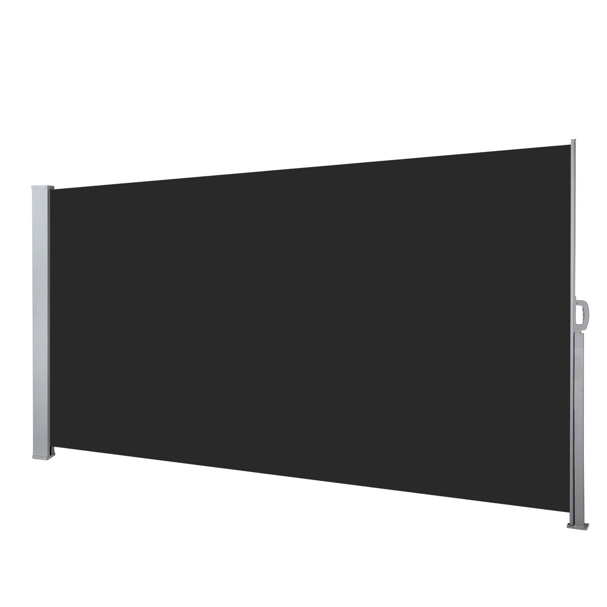 Instahut 1.4X3M Side Awning Retractable Privacy Screen Outdoor Sun Shade Black