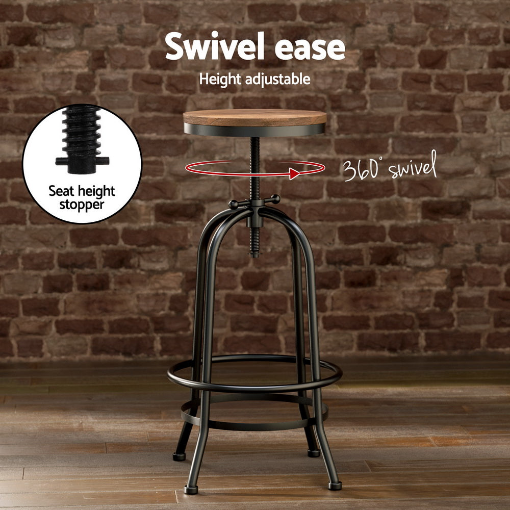 Artiss Bar Table Stools Set Dining Desk Industrial Kitchen Chairs Cafe Pub