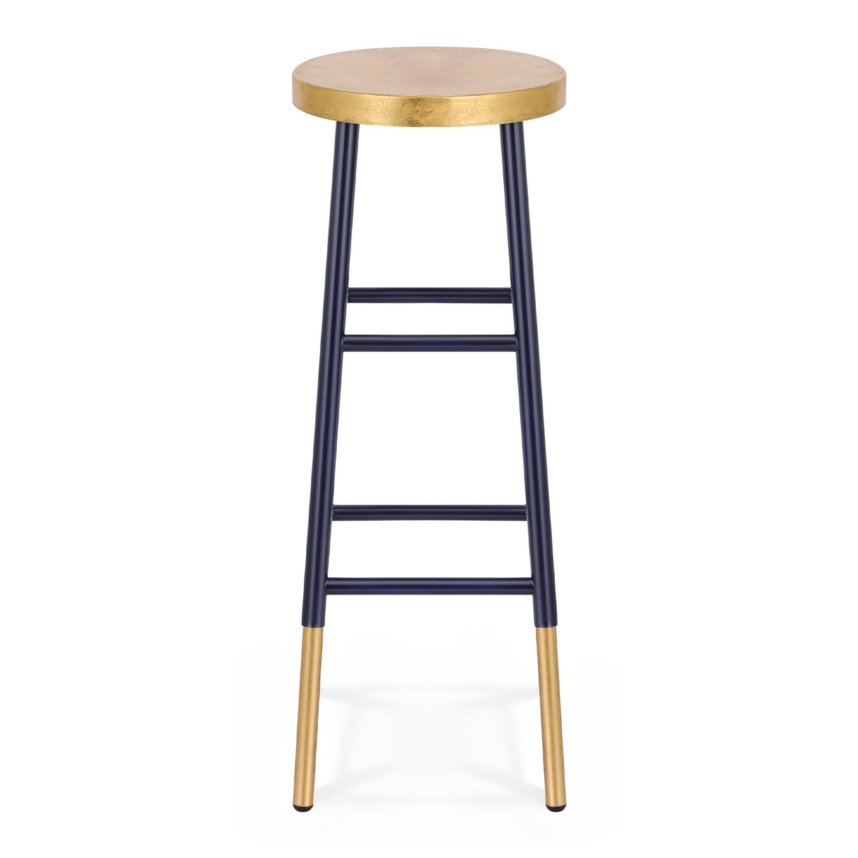 Artiss Bar Stools Metal Gold Navy