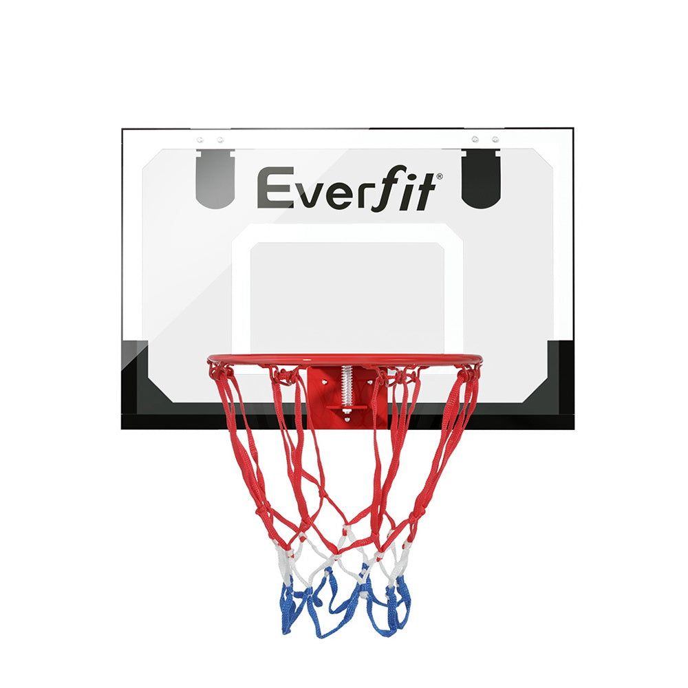 Everfit 23 Mini Basketball Hoop Backboard Door Wall Mounted Sports Kids Black