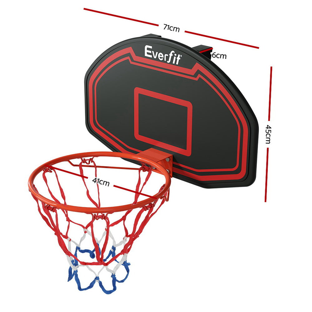 Everfit 38 Basketball Hoop Backboard Door Wall Mounted Ring Net Sports Kids