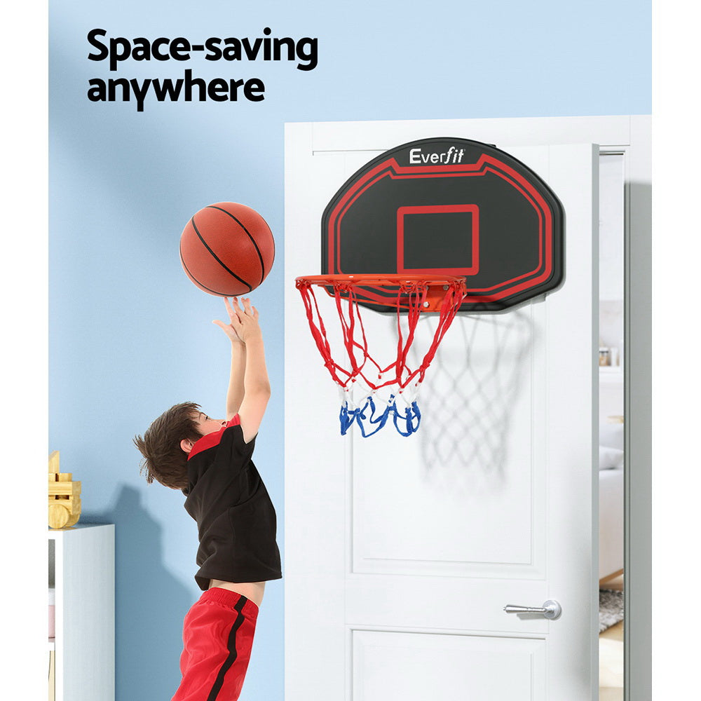 Everfit 38 Basketball Hoop Backboard Door Wall Mounted Ring Net Sports Kids