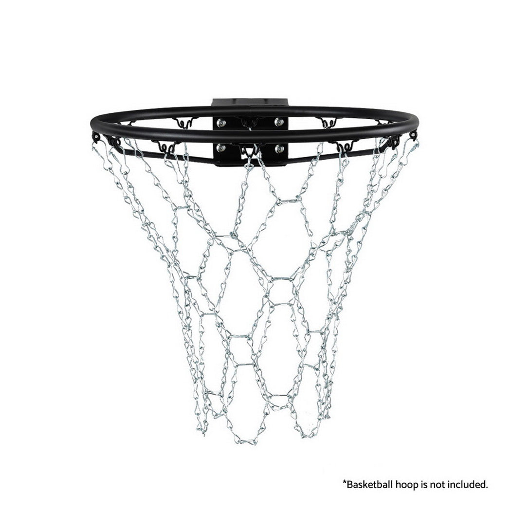 Heavy-Duty 12-Loop Steel Chain Basketball Net by Everfit