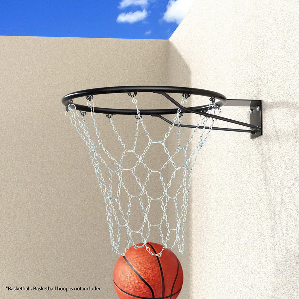 Heavy-Duty 12-Loop Steel Chain Basketball Net by Everfit
