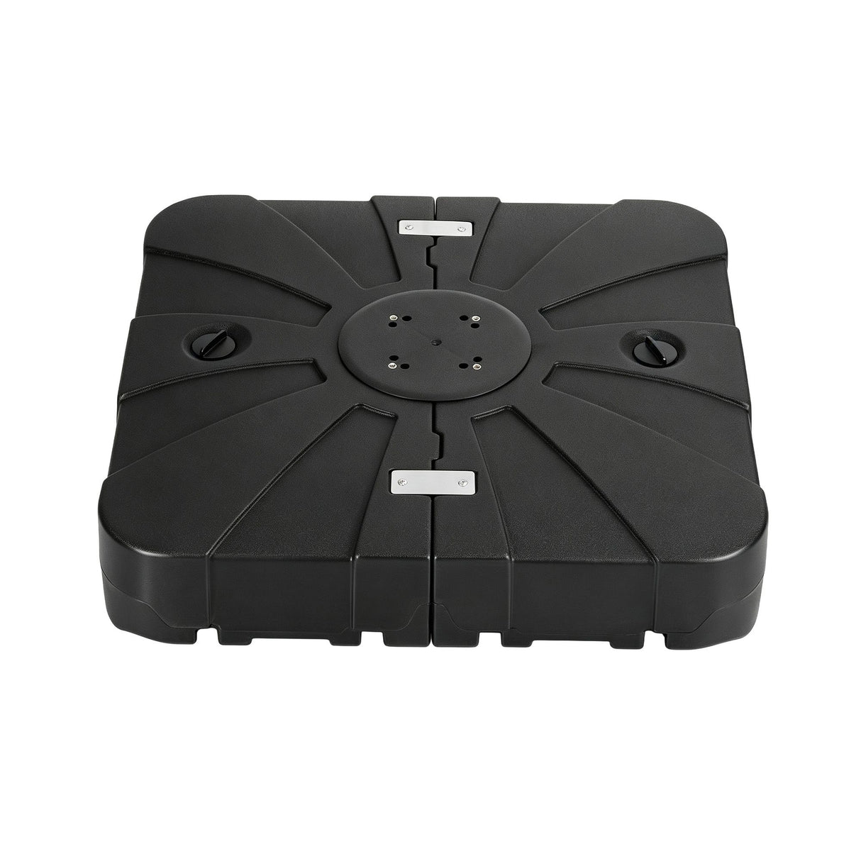 Instahut Outdoor Umbrella Base 2 Fillable 60kg Cantilever Umbrella Base with Wheels 84cm