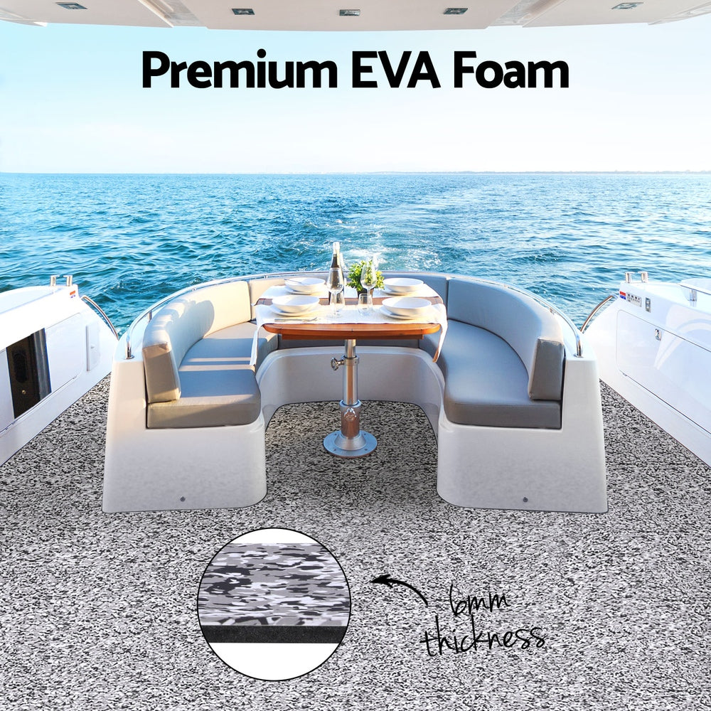 Camo EVA Foam Marine Decking Sheet for Boats - 240x90x0.6cm Anti-Slip Flooring