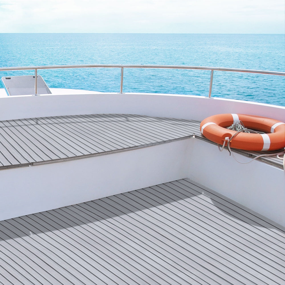 EVA Foam Non-Slip Boat Deck Mat 240x90x6mm in Light Grey