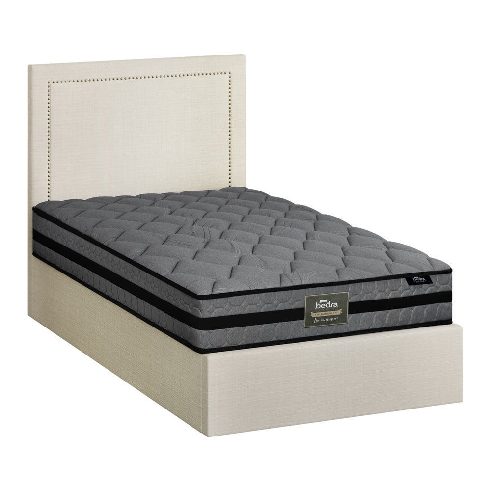 Oikiture Bed Frame With Mattress Set King Single Gas Lift Storage ADI