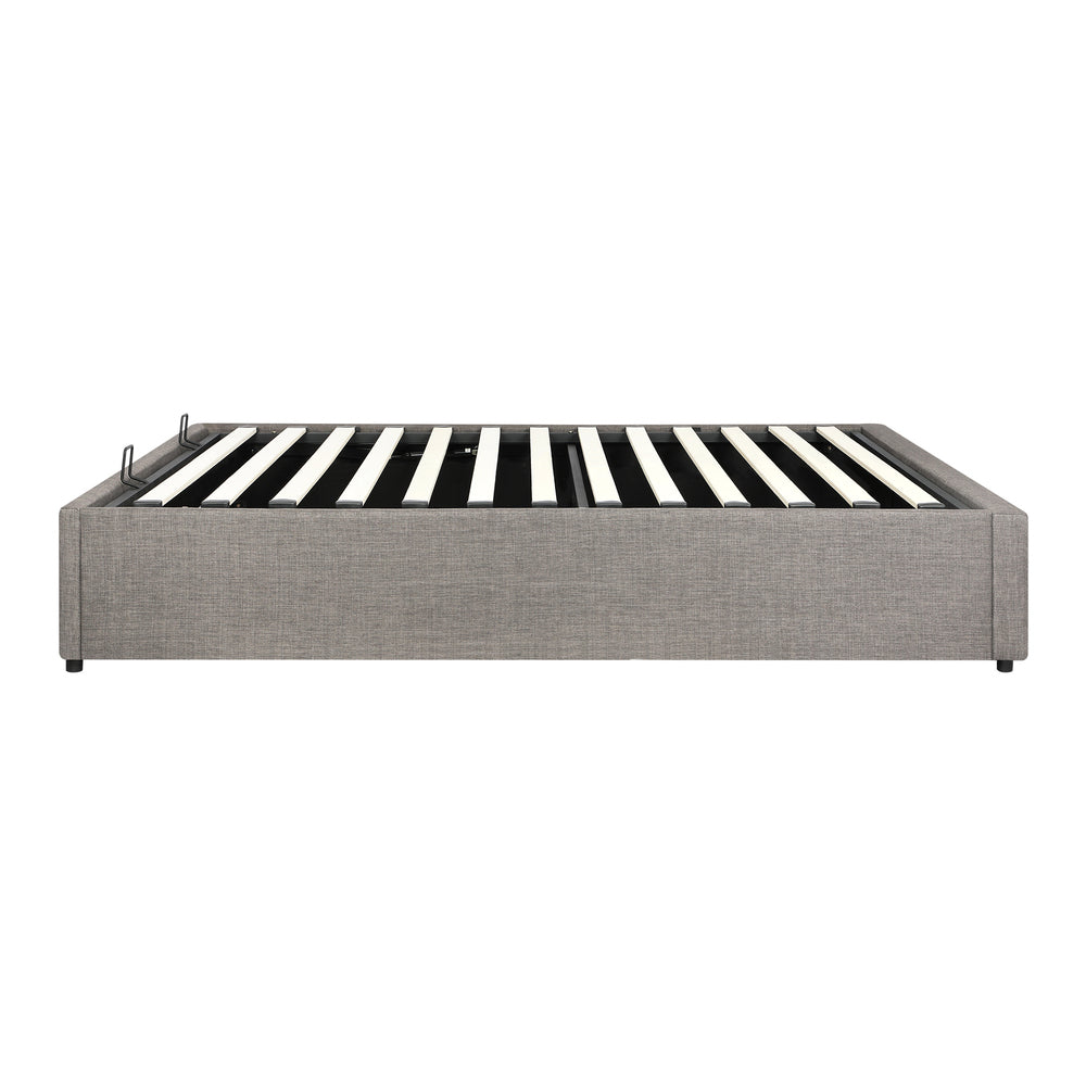 Oikiture Bed Frame Single Size Gas Lift Base With Storage