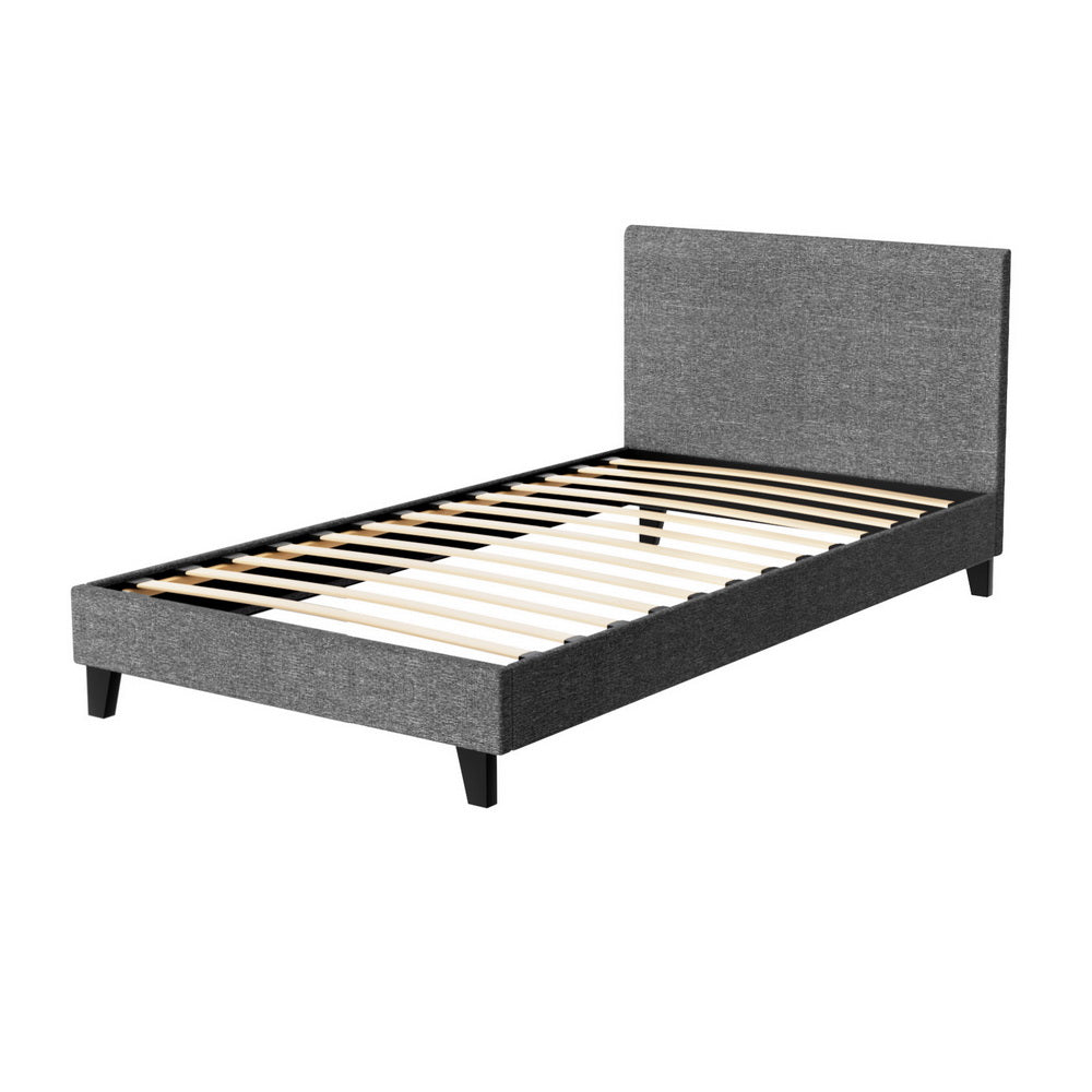 Artiss Bed Frame King Single Size Grey NEO