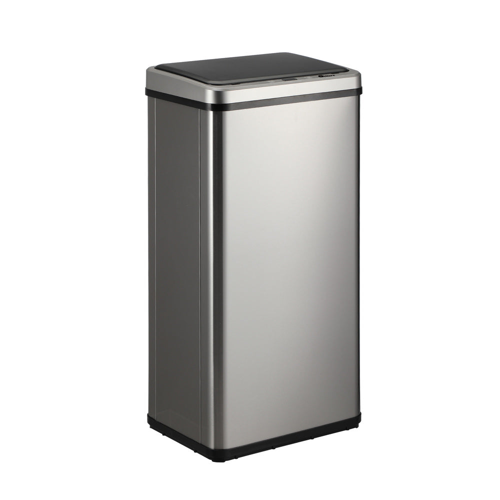 Oikiture Automatic Motion Sensor Bin 50L Silver