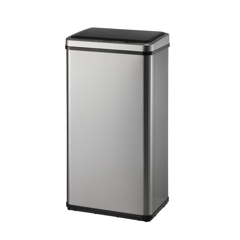 Oikiture Automatic Motion Sensor Bin 50L Silver