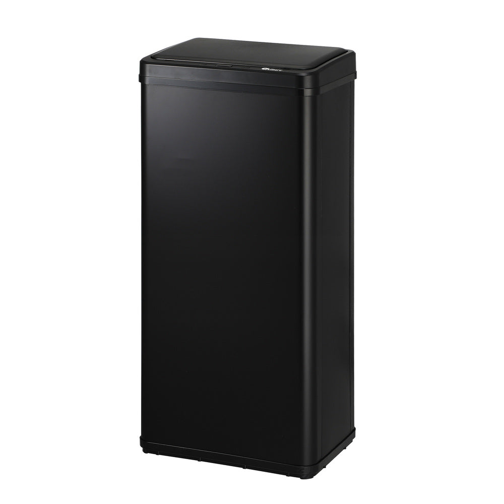 Oikiture 60L Motion Sensor Bin Stainless Steel Black