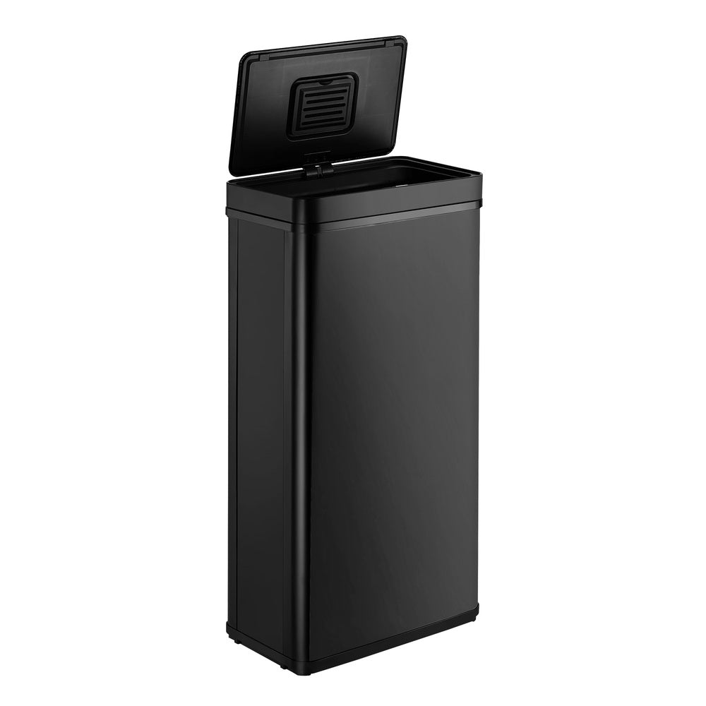 Oikiture 75L Motion Sensor Bin Automatic Rubbish Trash Can Black