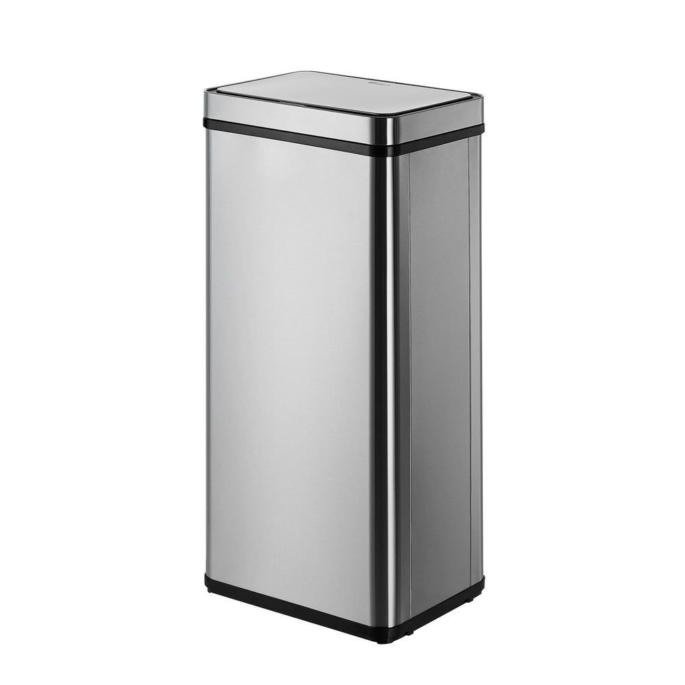 Oikiture 75L Motion Sensor Bin Automatic Rubbish Trash Can Silver