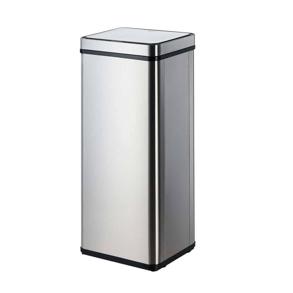 Oikiture 75L Motion Sensor Bin Automatic Rubbish Trash Can Silver