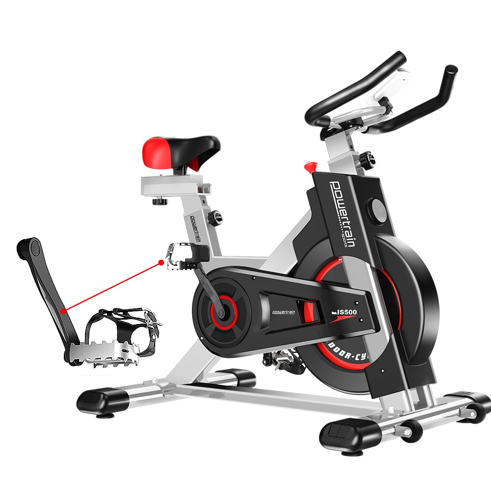 Powertrain IS-500 Heavy-Duty Exercise Spin Bike Electroplated - Silver