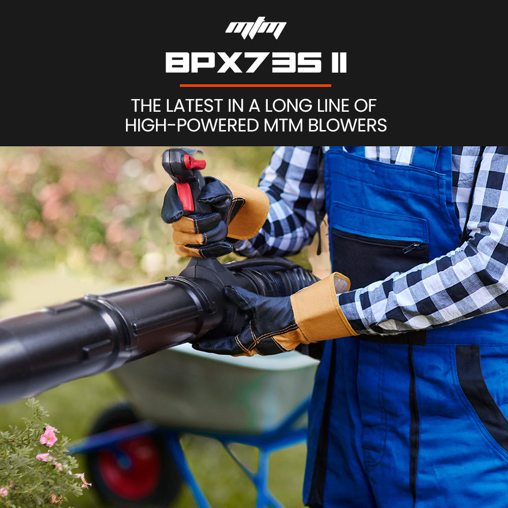 MTM 65CC Petrol Backpack Leaf Blower - Commercial 2 Stroke Garden Yard Tool Back